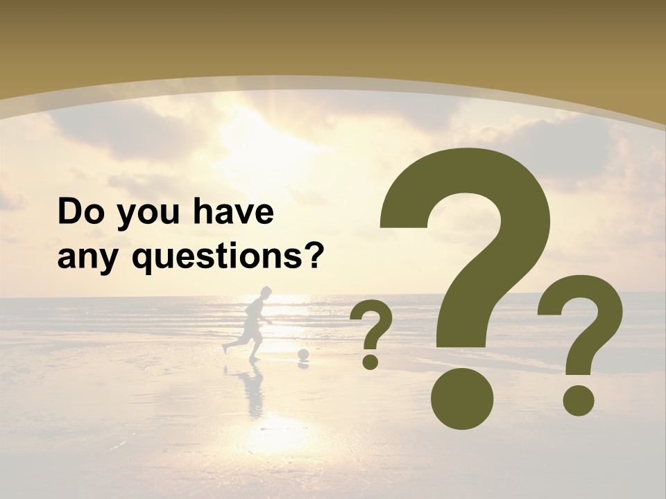 Lifestyle Shore Run PowerPoint Template