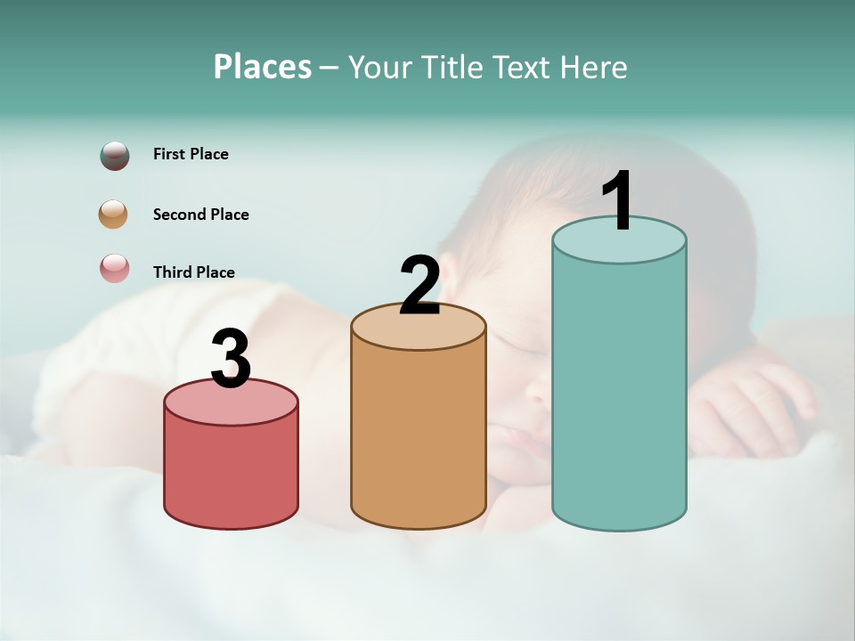 Cute Diaper Newborn PowerPoint Template