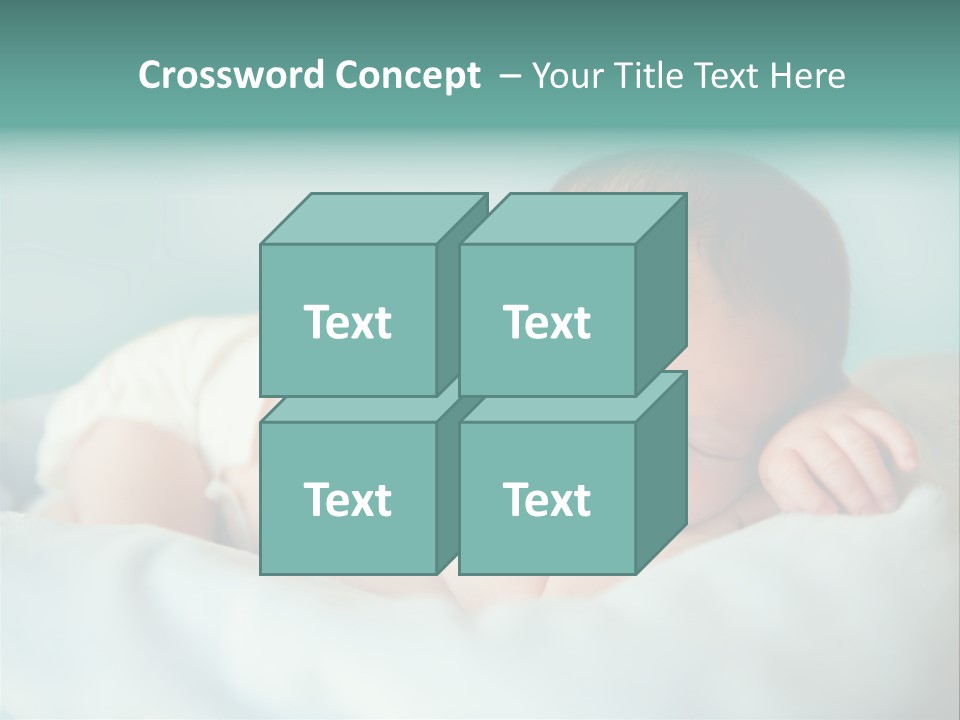 Cute Diaper Newborn PowerPoint Template