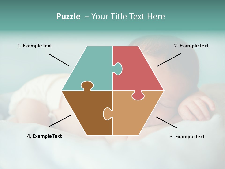 Cute Diaper Newborn PowerPoint Template