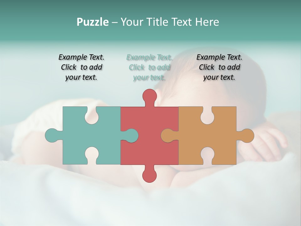 Cute Diaper Newborn PowerPoint Template