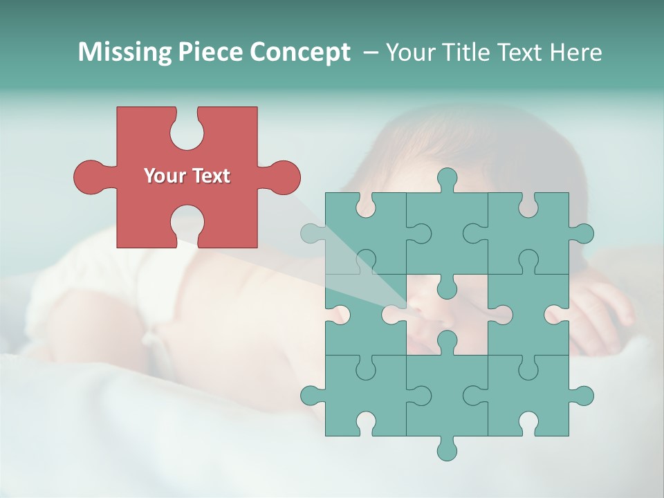 Cute Diaper Newborn PowerPoint Template