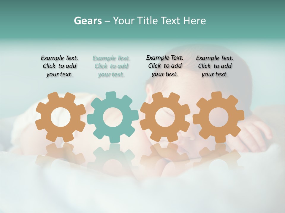 Cute Diaper Newborn PowerPoint Template