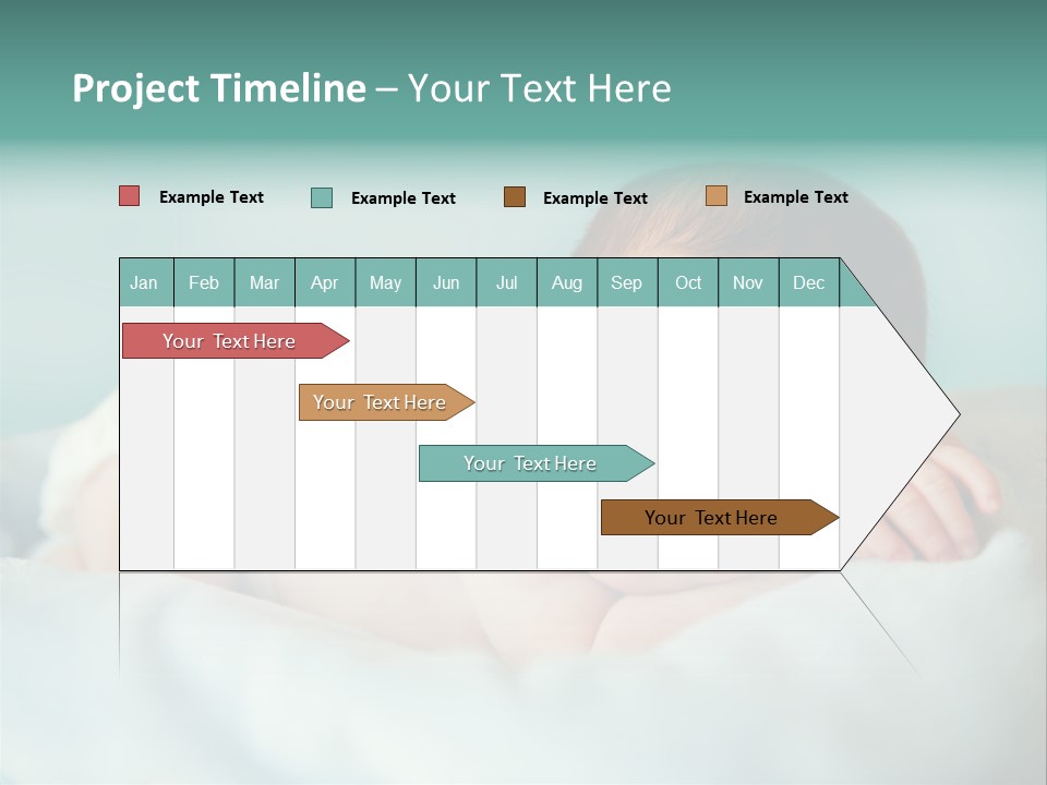 Cute Diaper Newborn PowerPoint Template