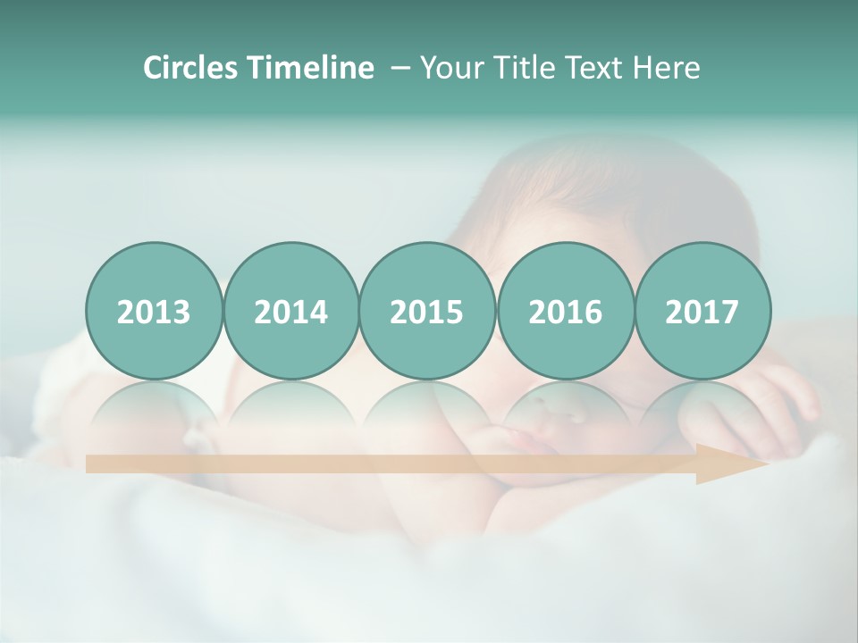 Cute Diaper Newborn PowerPoint Template