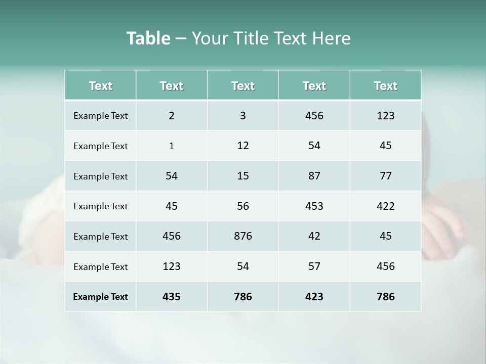 Cute Diaper Newborn PowerPoint Template