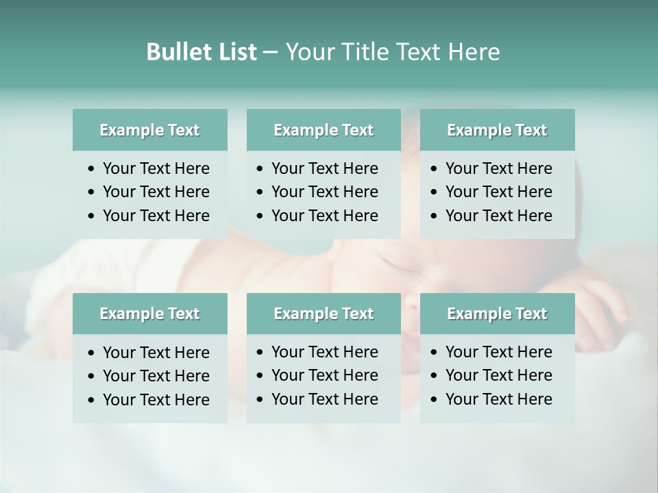 Cute Diaper Newborn PowerPoint Template