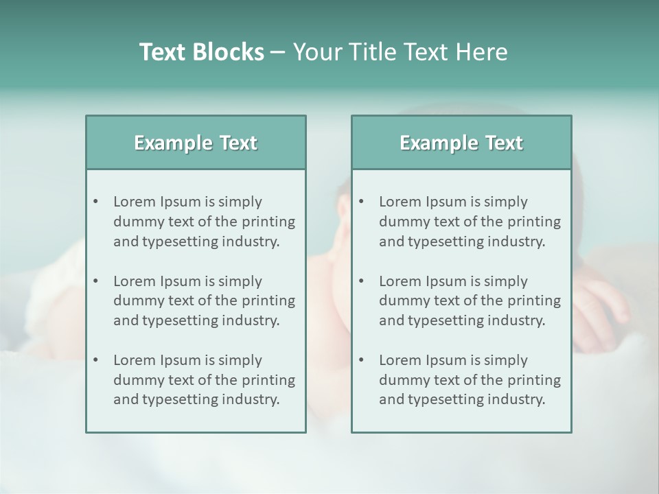 Cute Diaper Newborn PowerPoint Template