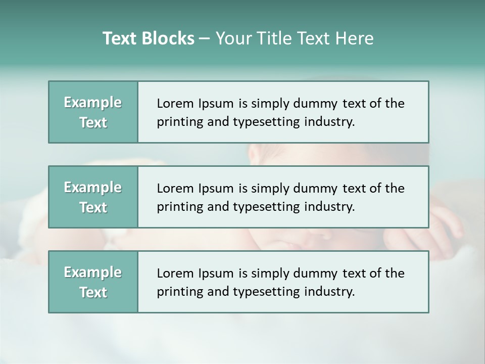 Cute Diaper Newborn PowerPoint Template