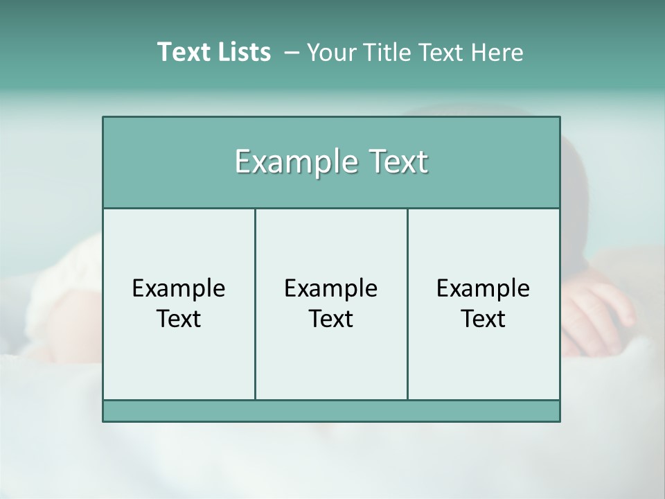 Cute Diaper Newborn PowerPoint Template