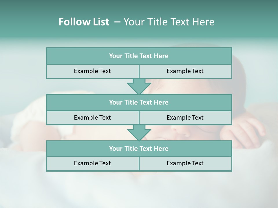 Cute Diaper Newborn PowerPoint Template