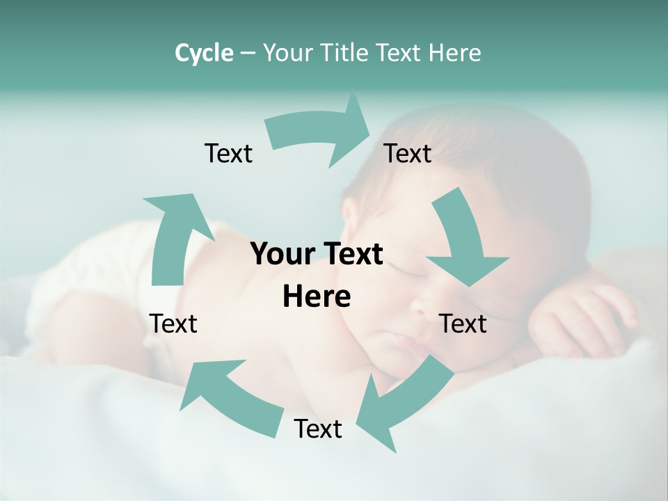 Cute Diaper Newborn PowerPoint Template