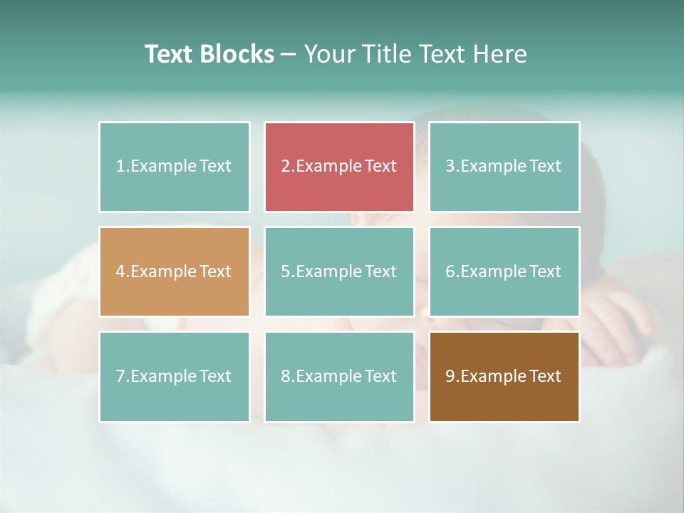 Cute Diaper Newborn PowerPoint Template