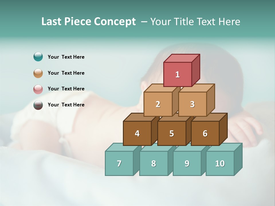 Cute Diaper Newborn PowerPoint Template