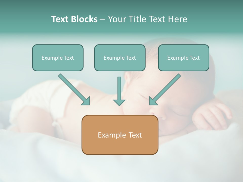 Cute Diaper Newborn PowerPoint Template
