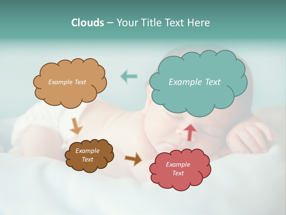 Cute Diaper Newborn PowerPoint Template