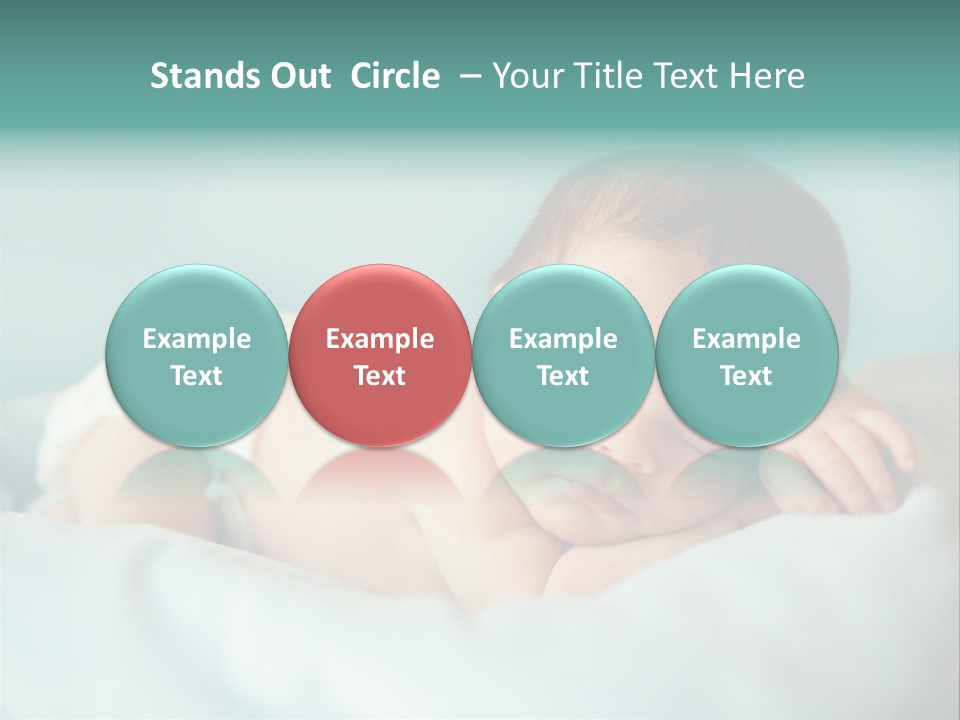 Cute Diaper Newborn PowerPoint Template