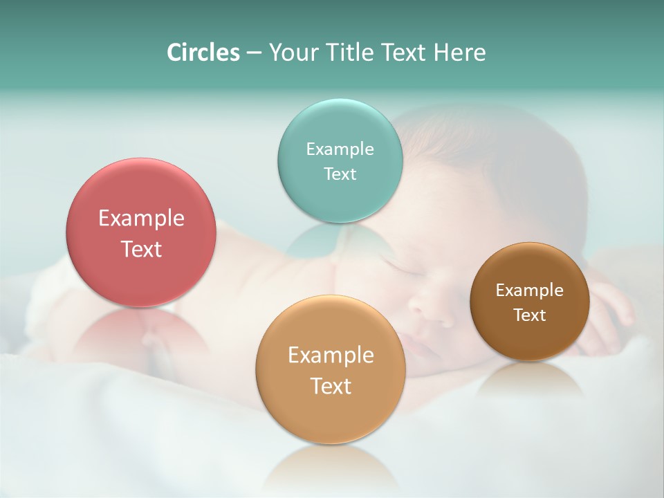 Cute Diaper Newborn PowerPoint Template