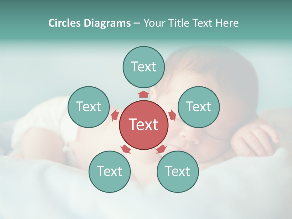 Cute Diaper Newborn PowerPoint Template