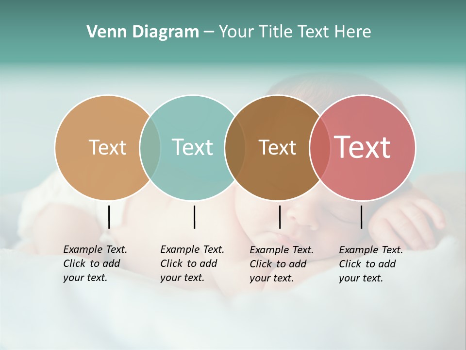 Cute Diaper Newborn PowerPoint Template