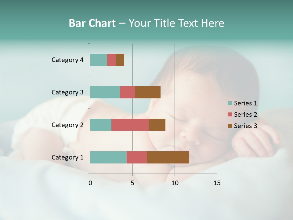 Cute Diaper Newborn PowerPoint Template
