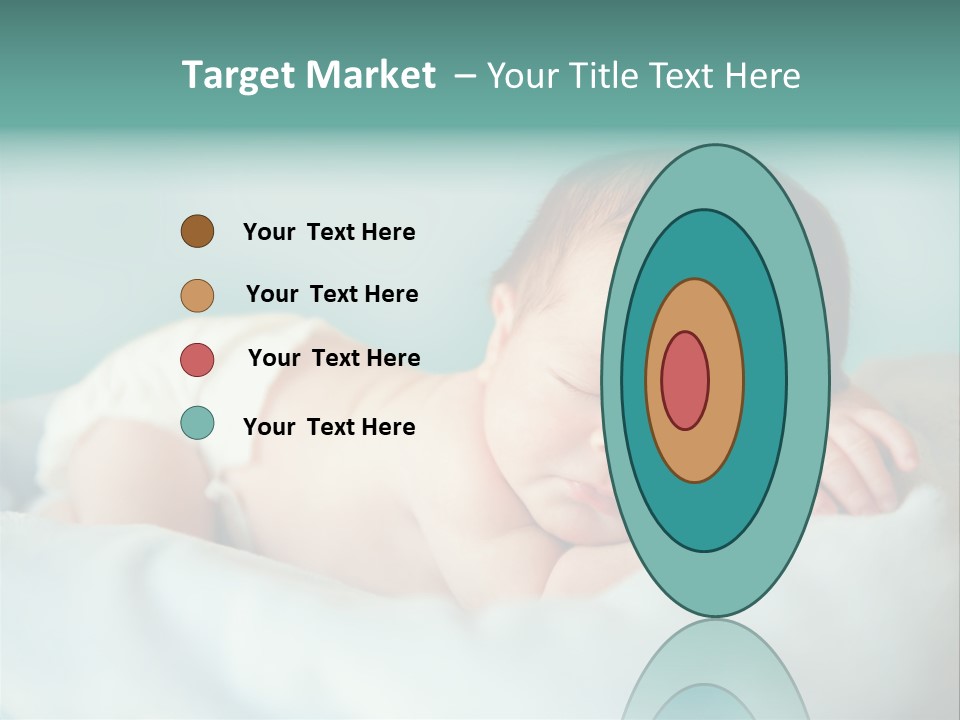 Cute Diaper Newborn PowerPoint Template