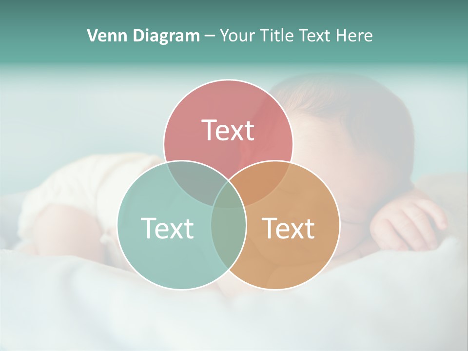 Cute Diaper Newborn PowerPoint Template