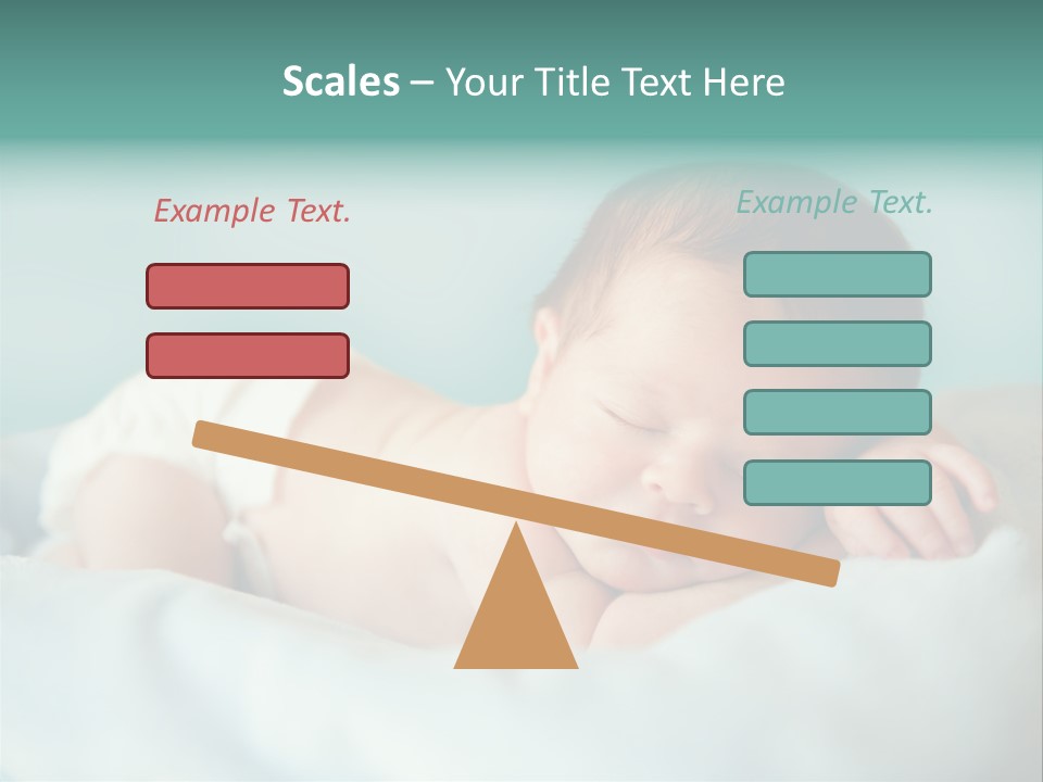 Cute Diaper Newborn PowerPoint Template