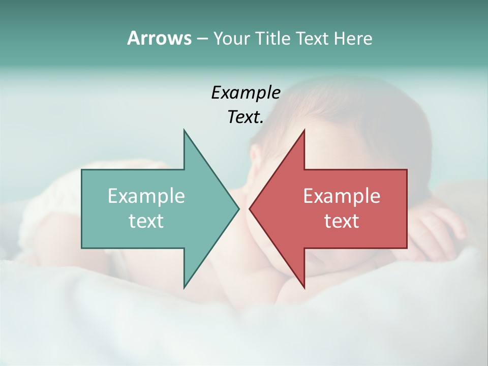 Cute Diaper Newborn PowerPoint Template