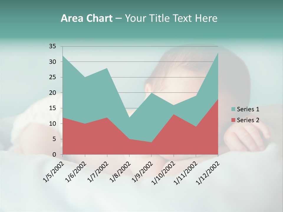 Cute Diaper Newborn PowerPoint Template