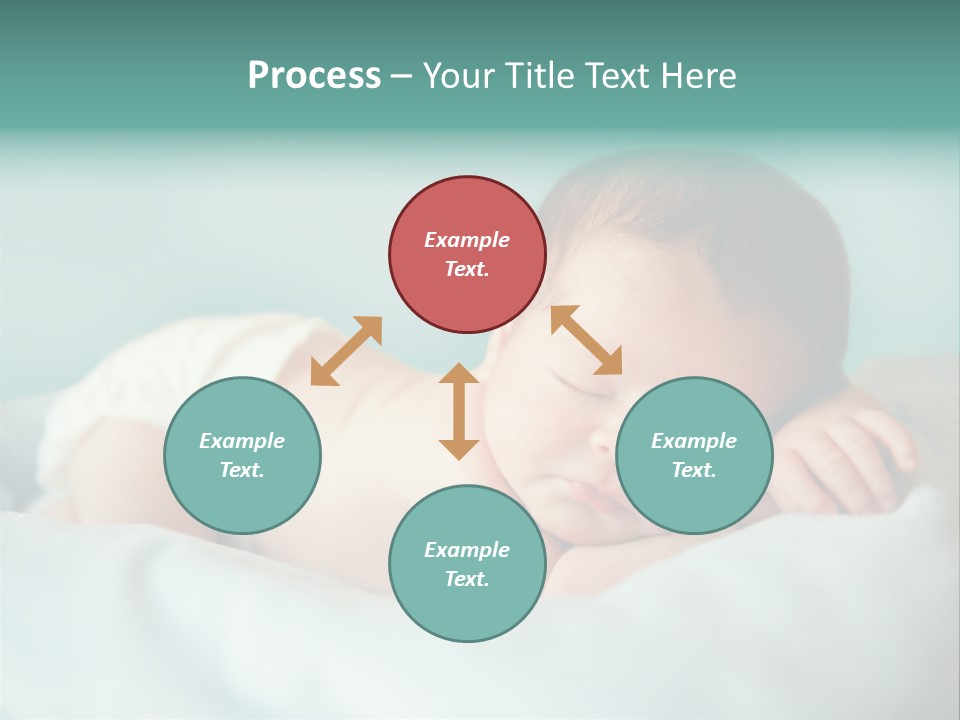 Cute Diaper Newborn PowerPoint Template