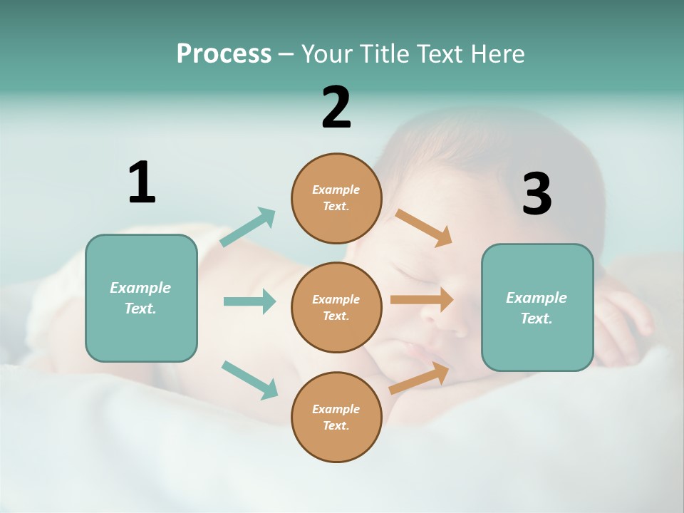 Cute Diaper Newborn PowerPoint Template