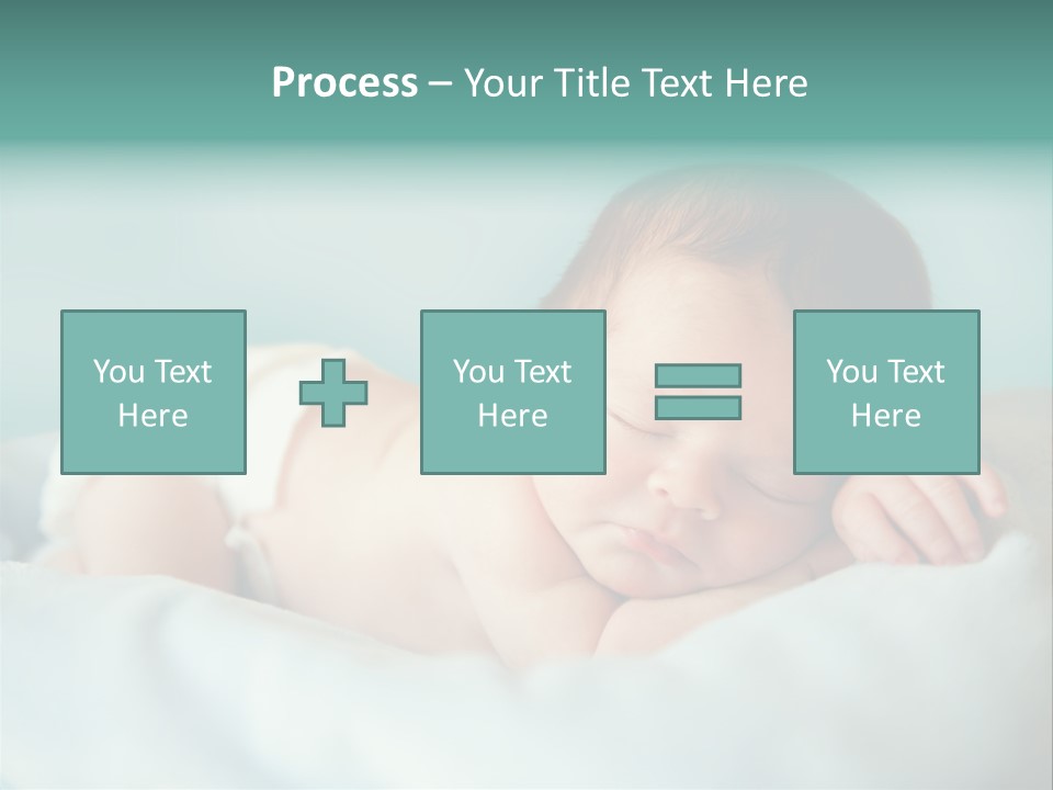 Cute Diaper Newborn PowerPoint Template