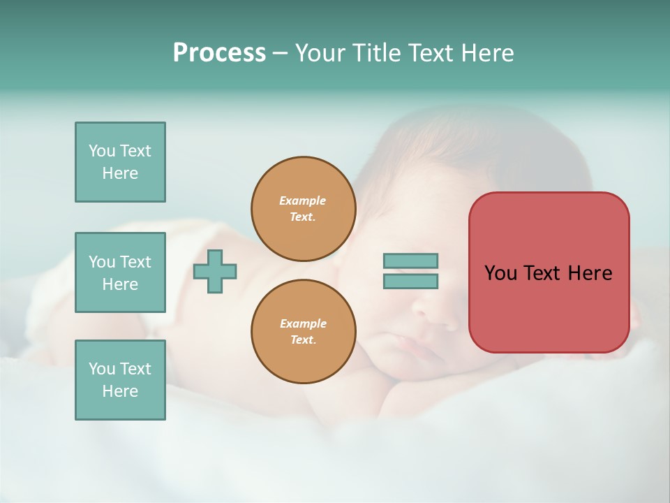 Cute Diaper Newborn PowerPoint Template