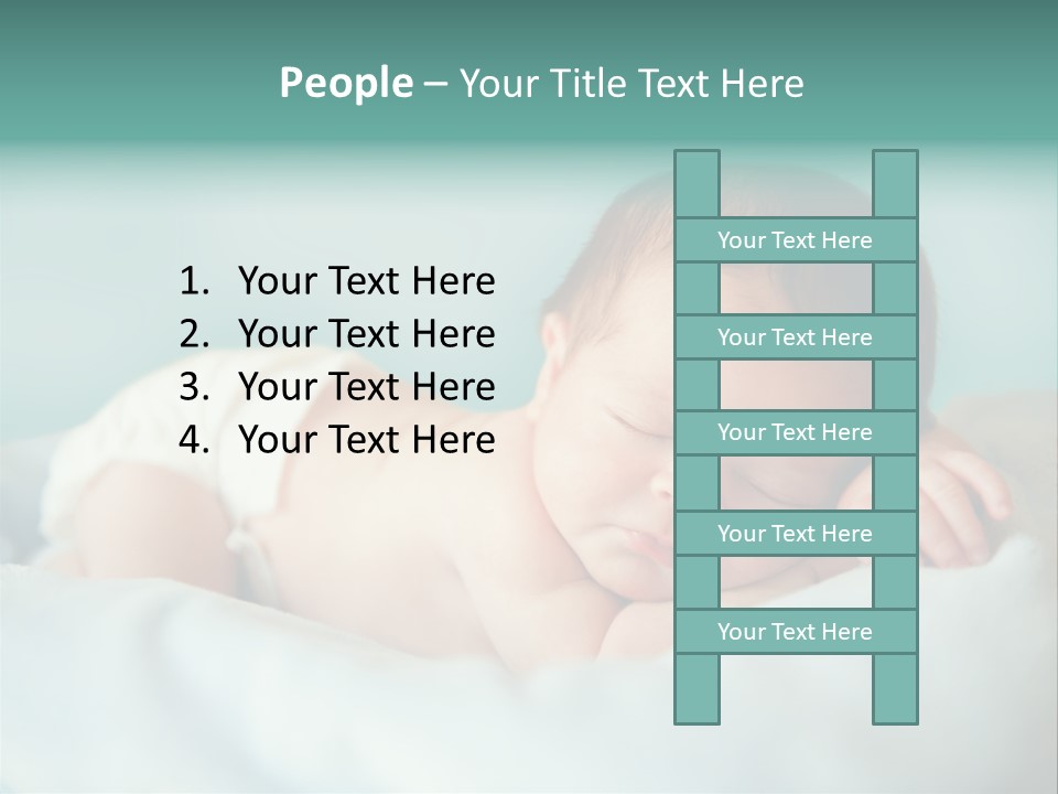 Cute Diaper Newborn PowerPoint Template