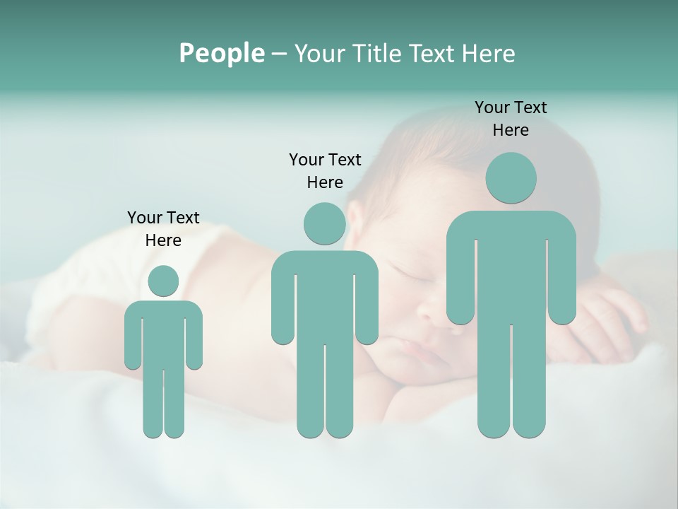 Cute Diaper Newborn PowerPoint Template