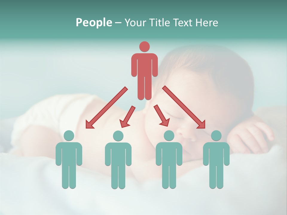 Cute Diaper Newborn PowerPoint Template