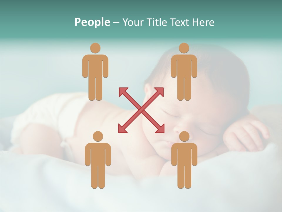 Cute Diaper Newborn PowerPoint Template