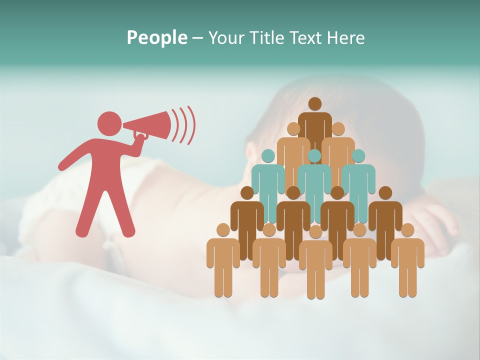 Cute Diaper Newborn PowerPoint Template