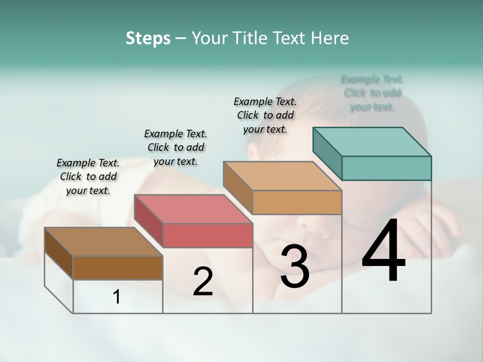 Cute Diaper Newborn PowerPoint Template