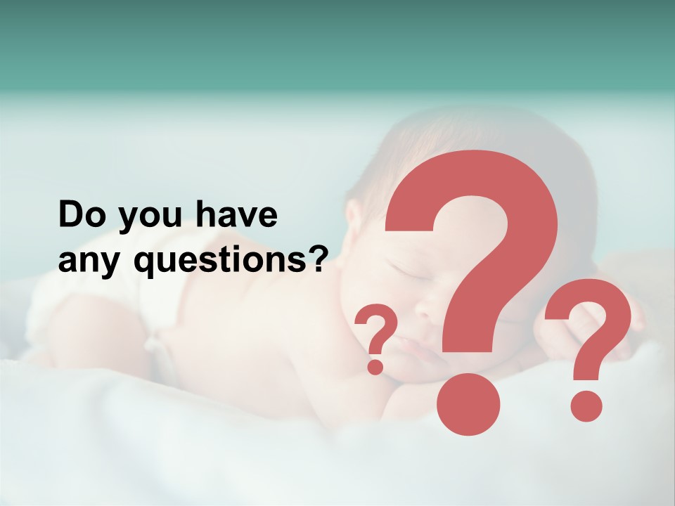 Cute Diaper Newborn PowerPoint Template