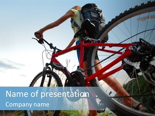 Cycling Travel Hike PowerPoint Template