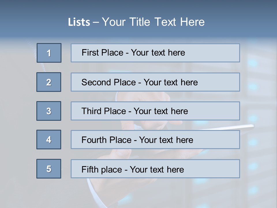 Industry Data Center High PowerPoint Template