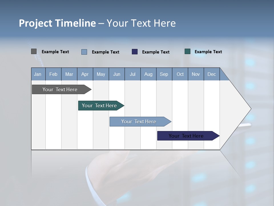 Industry Data Center High PowerPoint Template