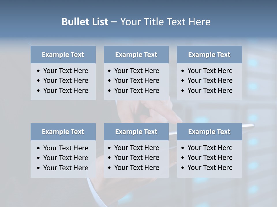 Industry Data Center High PowerPoint Template