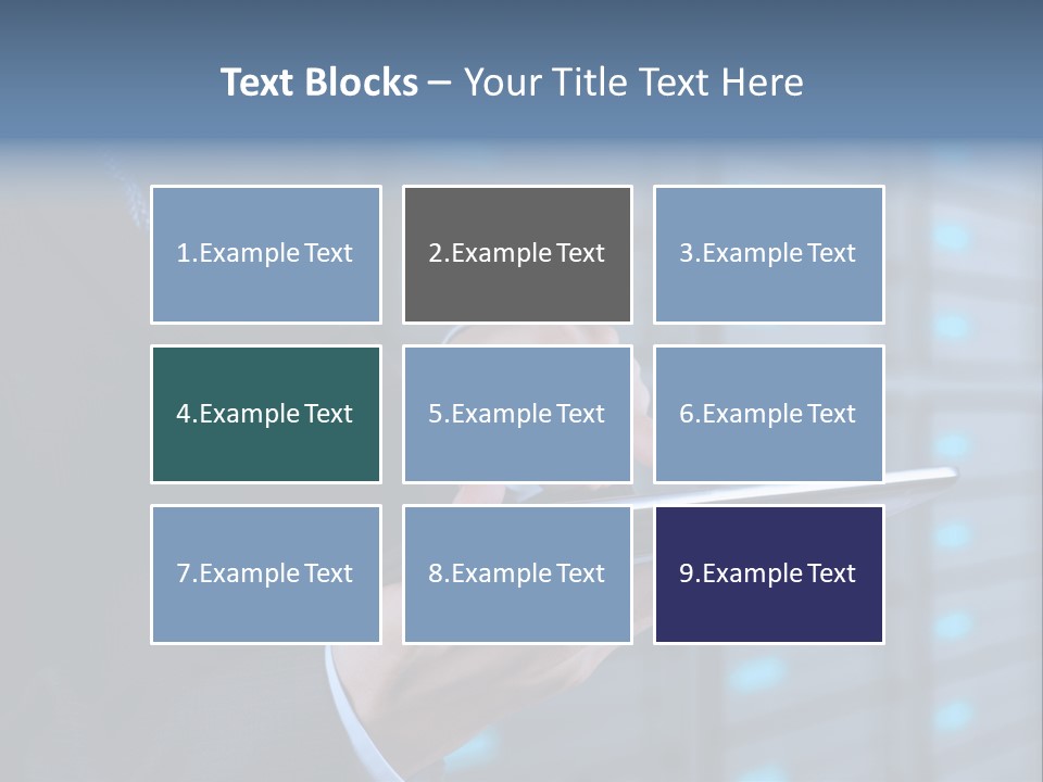 Industry Data Center High PowerPoint Template