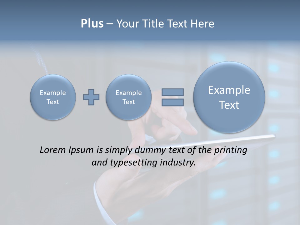 Industry Data Center High PowerPoint Template