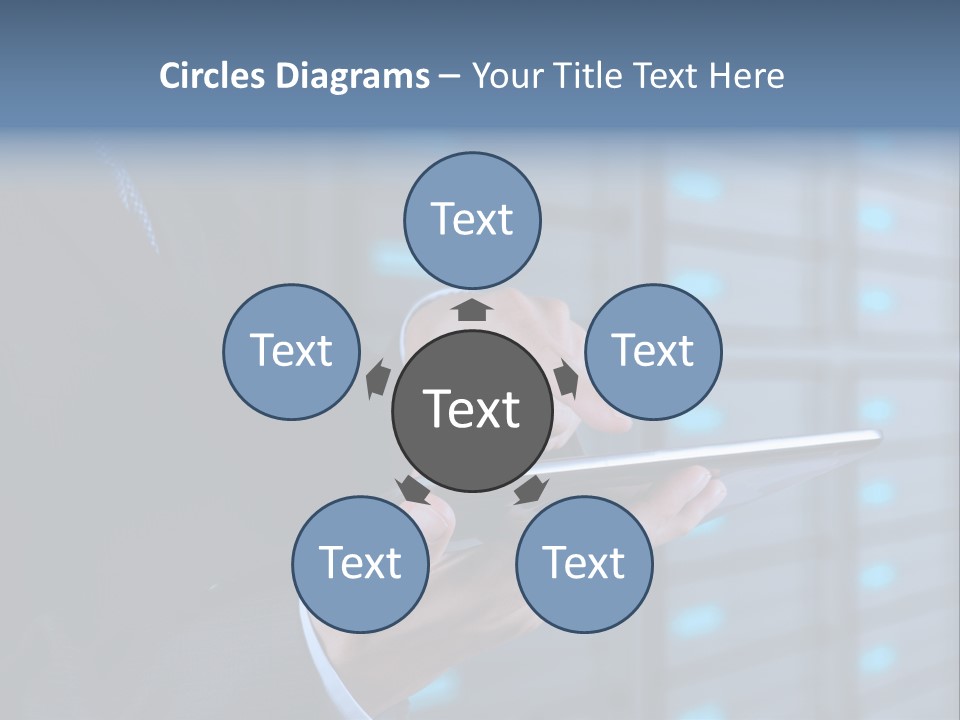 Industry Data Center High PowerPoint Template