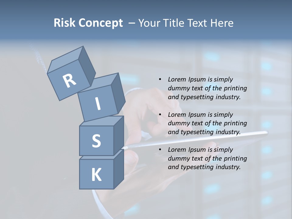 Industry Data Center High PowerPoint Template