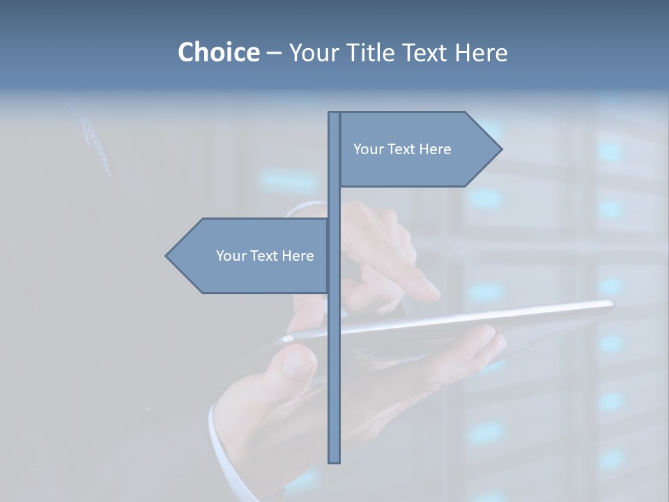 Industry Data Center High PowerPoint Template